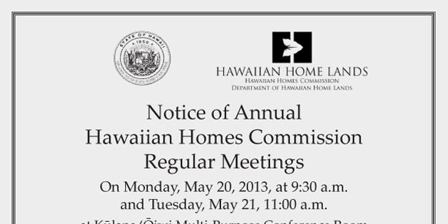 HHC May 2013 Meetings on Moloka’i