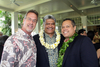 Harvey McInerny, Lunalilo Trustee, Dr. Kamana'opono Crabbe, Office of Hawaiian Affairs CEO, and Alapaki Nahale-a, Chairman, Hawaiian Homes Commission at today's signing of the $200m OHA settlement bill by Governor Abercrombie.