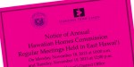 Nov. 2013 HHC Meetings